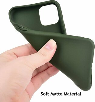 iPhone 11 - Siliconen Back Cover - Groen