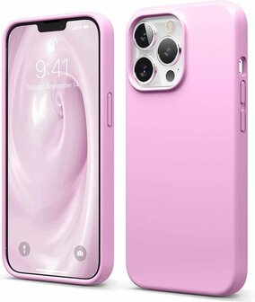 iPhone 13 Pro - Siliconen Back Cover - Roze