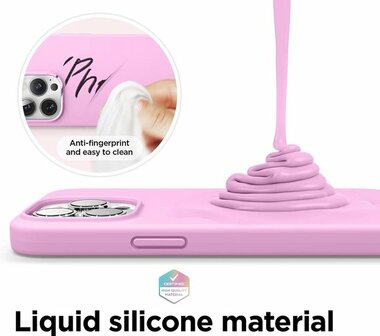 iPhone 13 Pro - Siliconen Back Cover - Roze