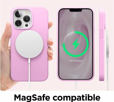 iPhone 13 Pro - Siliconen Back Cover - Roze