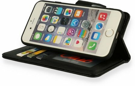 iPhone SE 2022 &amp;amp; SE 2020 Zwart - HQ Book Case