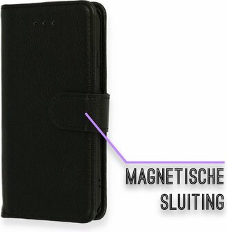 iPhone SE 2022 &amp;amp; SE 2020 Zwart - HQ Book Case
