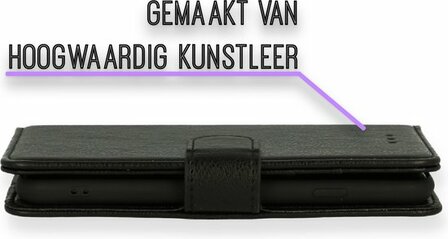 iPhone SE 2022 &amp;amp; SE 2020 Zwart - HQ Book Case