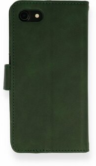 iPhone SE 2022-2020 - HQ Book Case &amp;amp; Glas - Groen
