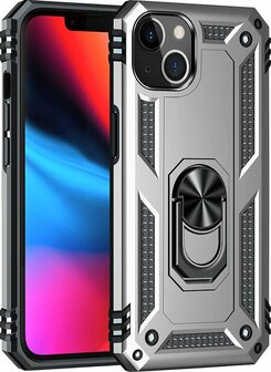 iPhone 13 Mini Grijs - Armor met Kickstand Ring