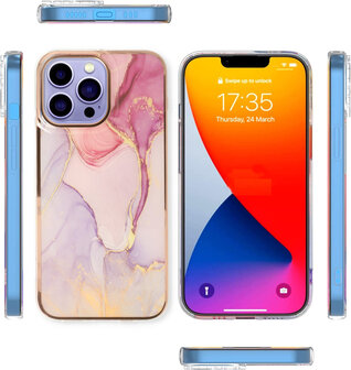iPhone 15 Pro Max - Marmer Back Cover - Nova