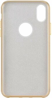 iPhone XS Max - Glitter Back Cover - Goud