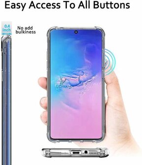 S10 Lite - Anti Shock &amp;amp; 2X Glas - Transparant