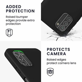 Nokia G11 &amp;amp; G21 - Back Cover &amp;amp; 2x Glas - Zwart