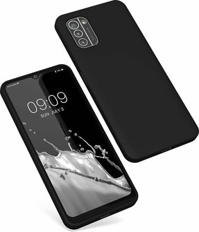 Nokia G11 &amp;amp; G21 - Back Cover &amp;amp; 2x Glas - Zwart