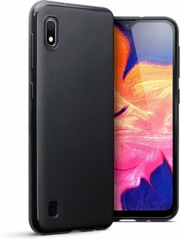 Samsung A10 - Siliconen Back Cover - Zwart