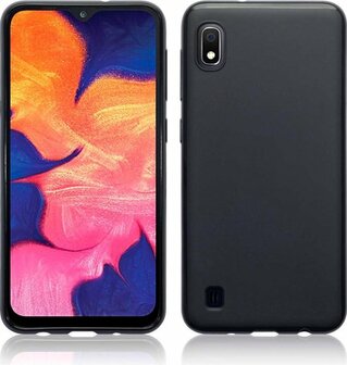 Samsung A10 - Siliconen Back Cover - Zwart