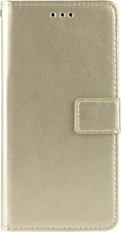 iPhone SE 2022-2020 - HQ Book Case &amp;amp; Glas - Goud