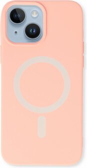 iPhone 14 - Magnetische Back Cover - Roze