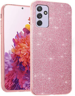 Samsung A35 - Glitter Back Cover - Roze