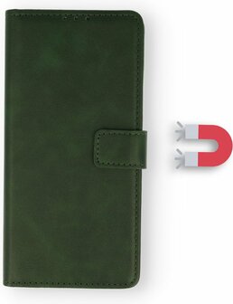 iPhone 11 - Book Case &amp;amp; Glas - Groen