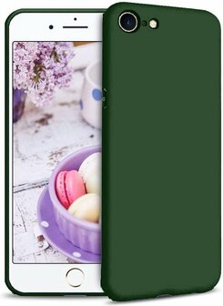 iPhone SE 2022-2020 - Back Cover &amp;amp; Glas - Groen