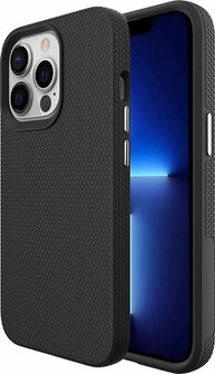 iPhone 13 Pro Zwart - Anti Slip Matte Armor