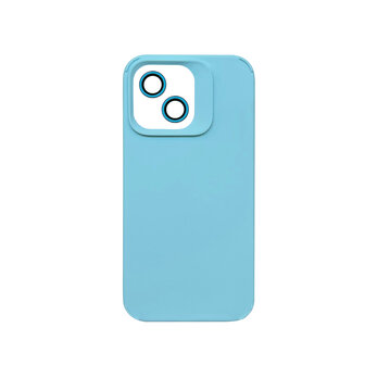 iPhone 15 - Liquid Cam Back Cover - Licht Blauw