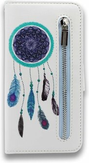 Samsung J6 Plus - Book Case met Rits - Dreamcatcher