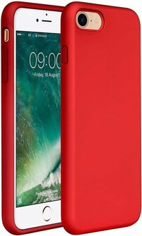 iPhone SE 2022-2020 - Back Cover &amp;amp; Glas - Rood