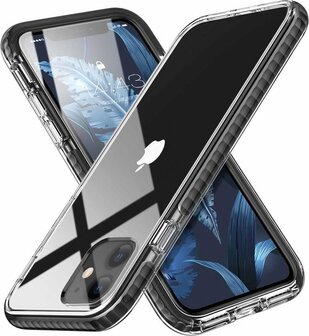 iPhone 11 Zwart - Gel Armor Back Cover