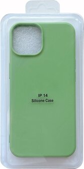 iPhone 14 - Microfiber Back Cover - Groen