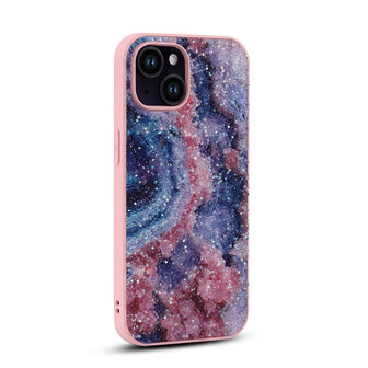 iPhone 15 - Diamant Marmer Glitter - Nova