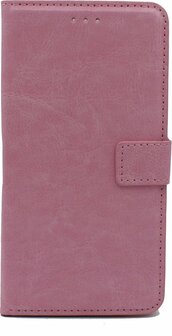 iPhone SE 2022-2020 - Book Case &amp;amp; Glas - Baby Roze