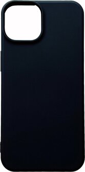 iPhone 14 - Microfiber Back Cover - Zwart