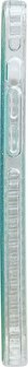 iPhone 14 - Regenboog Glitter Back Cover - Turquoise