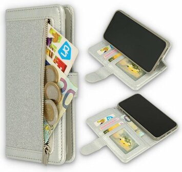 iPhone 11 Zilver - Rits Book Case
