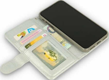 iPhone 11 Zilver - Rits Book Case