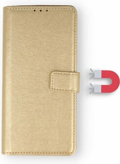 iPhone 13 Pro Max - Book Case &amp;amp; Glas - Goud