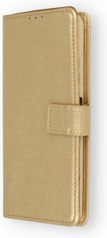 iPhone 13 Pro Max - Book Case &amp;amp; Glas - Goud