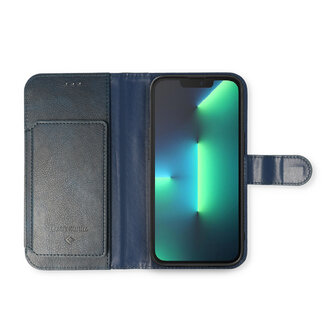 iPhone 13 Pro Blauw - 2 in 1 HQ Book Case met Extra Vakken