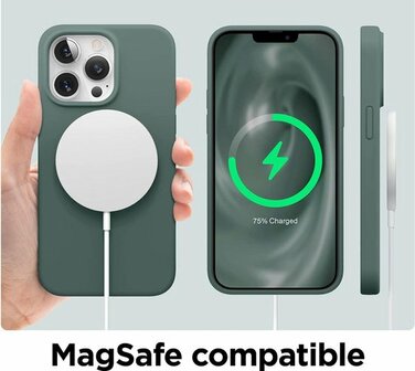 iPhone 13 Pro - Siliconen Back Cover - Groen