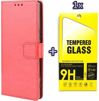 A71 - Book Case &amp;amp; Glas - Rood