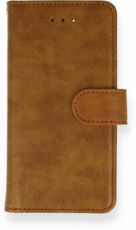 iPhone SE 2022-2020 - HQ Book Case &amp;amp; Glas - Bruin