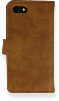 iPhone SE 2022-2020 - HQ Book Case &amp;amp; Glas - Bruin