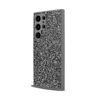 Samsung S25 Ultra - Zilver - Diamant Glitter &amp;amp; 2x Glas