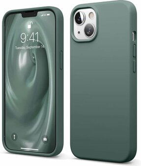iPhone 13 - Back Cover &amp;amp; Privacy Glas - Groen