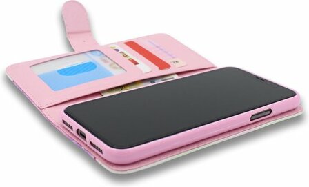 Samsung J6 Plus - Book Case met Rits - Bloemen &amp;amp; Vlinders