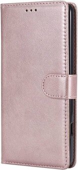 iPhone SE 2022-2020 - HQ Book Case &amp;amp; Glas - Rosegoud