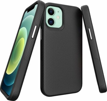 iPhone 11 Zwart - Anti Slip Matte Armor