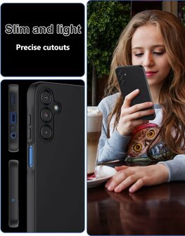 Samsung A36 - Siliconen Back Cover - Zwart