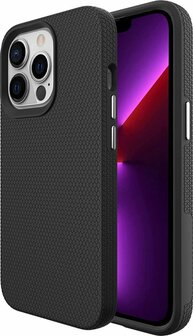 iPhone 13 Pro max Zwart - Anti Slip Matte Armor