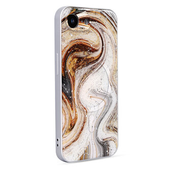 iPhone 16e - Wit - Marmer MagSafe Back Cover