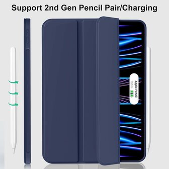 iPad Air (13 inch 2024 &amp;amp; 2025) - Blauw - Smart Cover