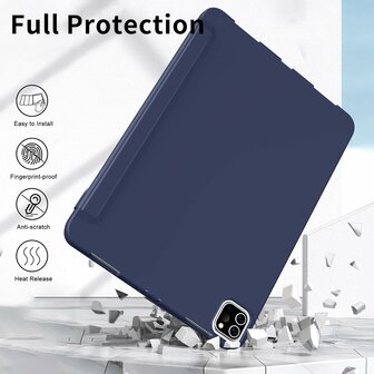 iPad Air (13 inch 2024 &amp;amp; 2025) - Blauw - Smart Cover